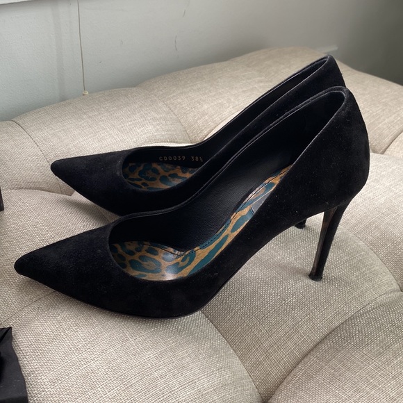 Dolce & Gabbana Black Kate Leopard Heels - Picture 7 of 9